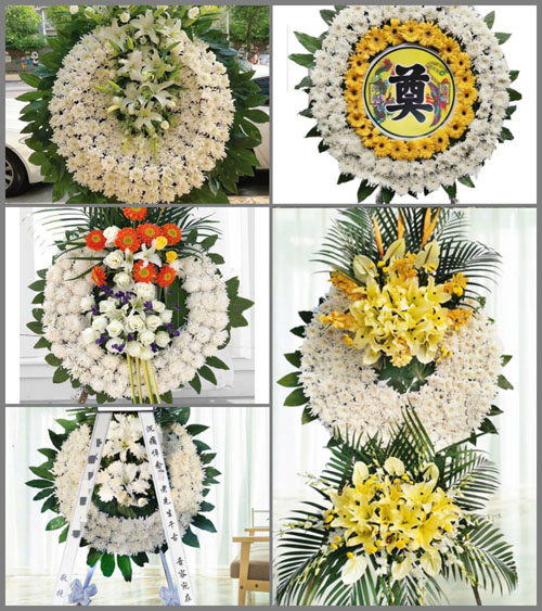 浙江省衢州龙游县湖镇镇童村村花圈速递
